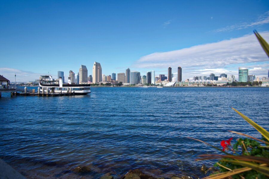 San Diego skyline viewed across the bay from Coronado. Photo by Kevin Reyes on Unsplash.