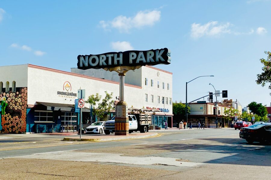 Iconic North Park neighborhood sign in San Diego. Photo by Taylor Rooney on Unsplash.